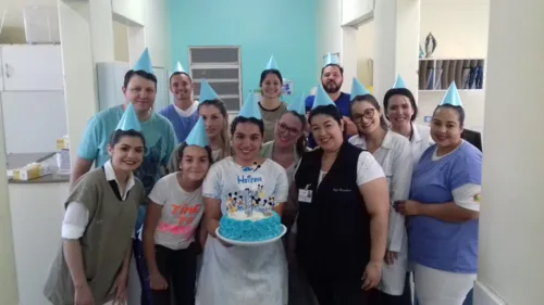 Paciente completa aniversário de um ano no Hospital Materno Infantil