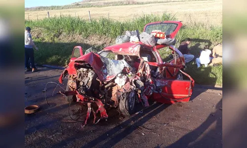 Morre segunda vítima de acidente entre caminhão, carro e van