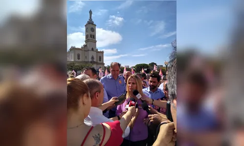 Cida Borghetti faz caminhada nesta terça-feira no centro de Apucarana