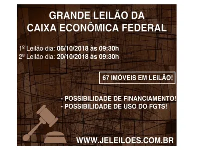 Mais de 65 imóveis serão leiloados em Londrina de forma presencial e online; FGTS pode ser usado