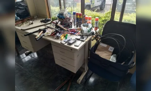 
							PM prende sete pessoas e apreende arma usada em latrocínio de vigia 
						
						