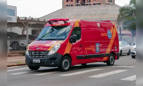 Acidente envolvendo carro e caminhão acontece nesta manhã em Apucarana