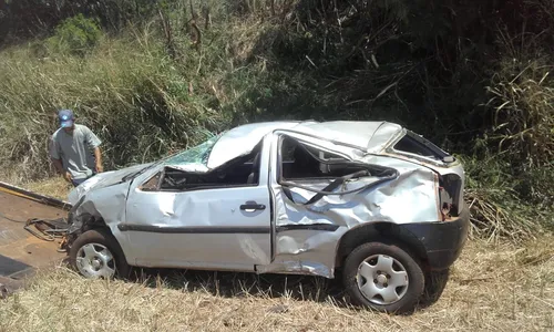 Idoso fica ferido após capotamento em Ivaiporã