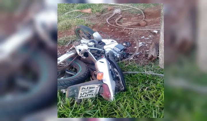 Moto pilotada por rapaz de 18 anos que morreu em acidente foi levada sem autorização do proprietário , diz polícia - Foto: Reprodução/whatsapp