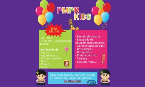PM faz evento para crianças em comemoração aos 41 anos