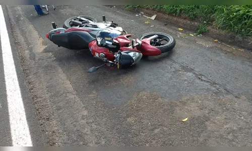 Motociclista fica ferido após se envolver em acidente com carro em Apucarana 