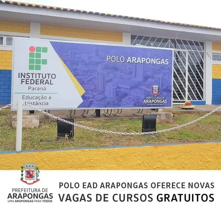 Polo EAD de Arapongas oferece novas vagas de cursos gratuitos