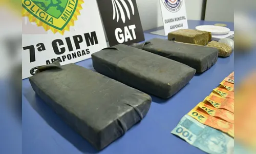 GM e PM retiram de circulação 4 kg de maconha em Arapongas