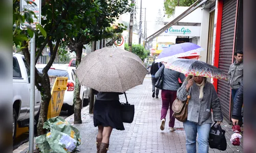 Frente fria deixa tempo instável com possibilidade de temporal 