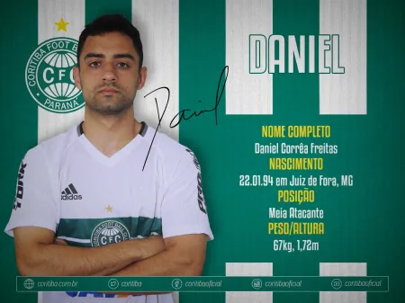 Daniel atuou pelo Coritiba em 2017 (Reprodução/Coritiba)