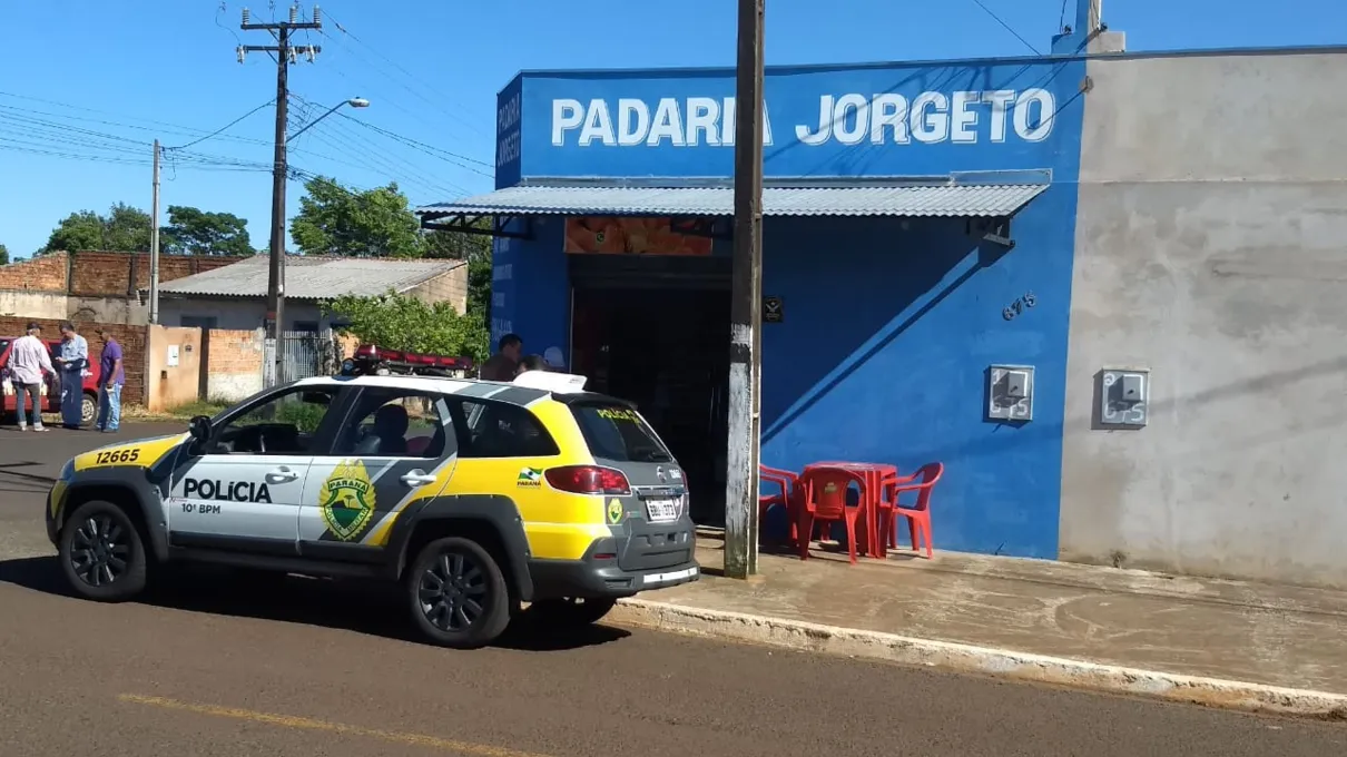 Ladrão supostamente armado assaltou padaria na zona leste de Apucarana - Foto: Reprodução/whatsapp