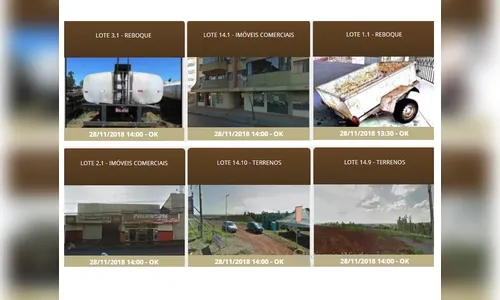Imóveis, veículos, maquinas e equipamentos são leiloados em Apucarana
