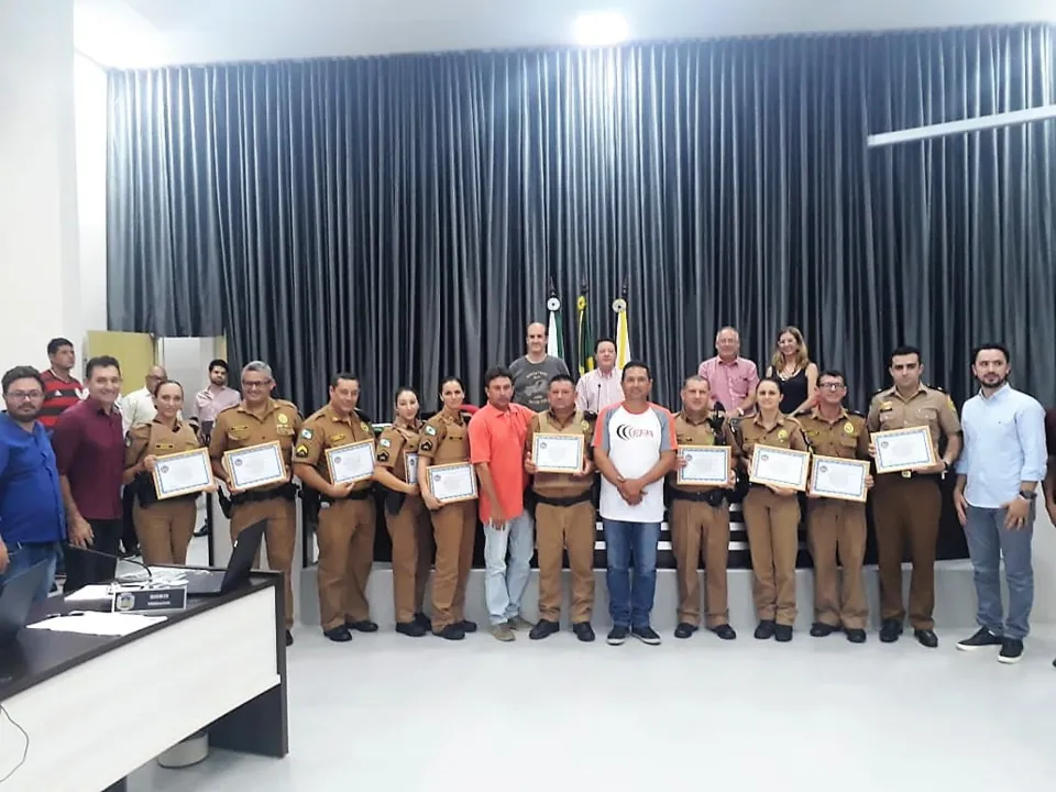 Equipe da Patrulha Escolar foi homenageada - Foto: Divulgação