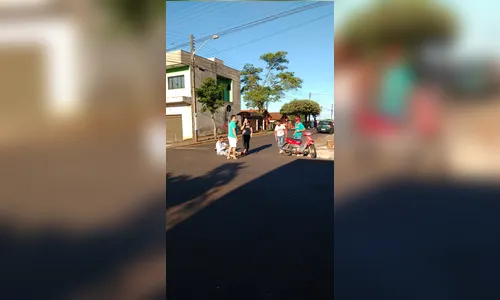 Acidente com motocicleta e carro em Apucarana deixa homem ferido