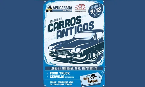 Encontro de Carros antigos, food truck e cerveja artesanal promete movimentar o domingo em Arapongas