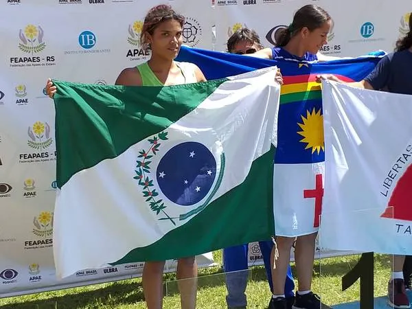 A atleta Géssica Rita de Oliveira conquistou duas medalhas no Rio Grande do Sul - Foto: Divulgação