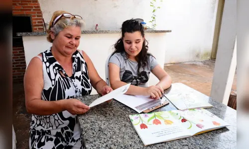 Campanha pede doações para aluna cega