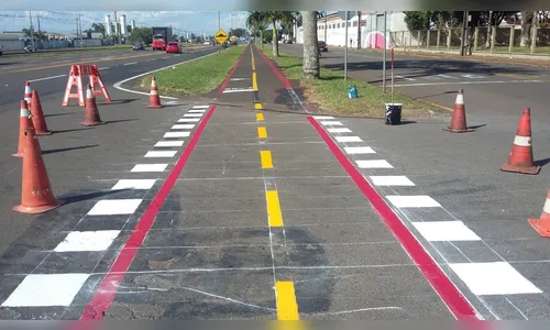 Diretran reforça a sinalização em mais de três quilômetros da ciclovia 