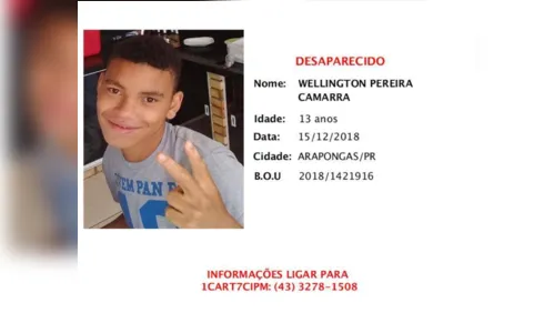 Adolescente com deficiência física desaparece em Arapongas