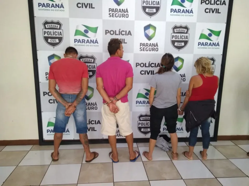 Quatro pessoas da mesma família são presas por roubo em Apucarana