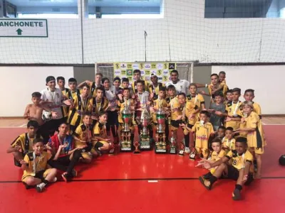 O CT Davi Futsal, de Califórnia, ganhou dois títulos em Santa Catarina - Foto: Divulgação