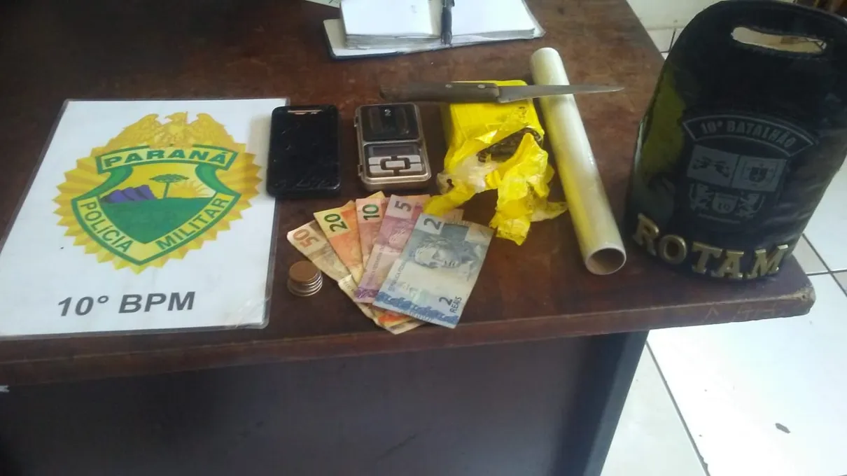 Suspeito de tráfico de drogas é preso em Apucarana 
