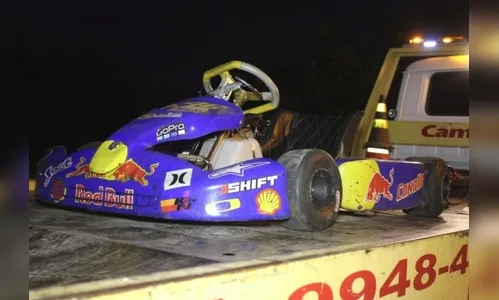 Pilotando kart, homem é preso após perseguição policial 