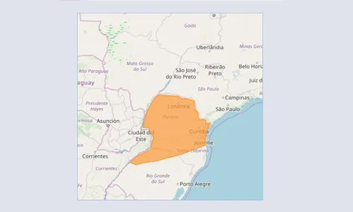 Alerta laranja: tempestade com ventos de até 100km/h podem atingir o Paraná