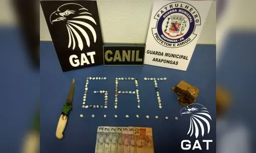 GM apreende 94 pedras de crack com suspeito de tráfico em Arapongas