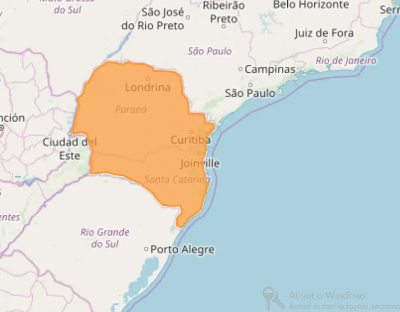 Alerta Perigo: Inmet prevê temporal em todo Paraná