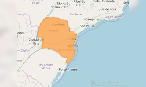 Alerta Perigo: Inmet prevê temporal em todo Paraná