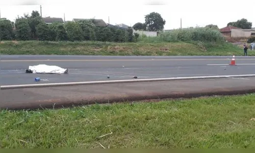 Idoso morre atropelado na PR-444 em Mandaguari