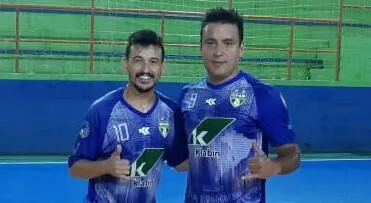 Os jogadores Custelinha e Thiago Sady marcaram gols na Seleção Brasileira de Futebol de Salão - Foto: Divulgação