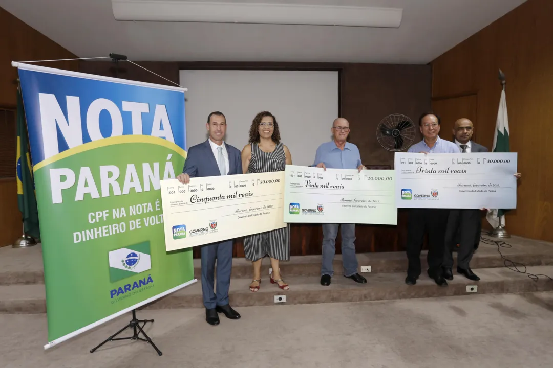 Nota Paraná premia moradores de Curitiba, Maringá e Pato Branco