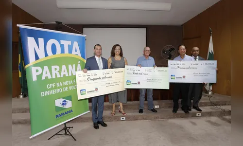 Nota Paraná premia moradores de Curitiba, Maringá e Pato Branco