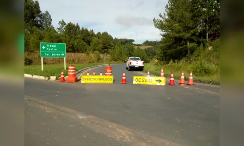 Acesso a Telêmaco Borba está temporariamente interditado