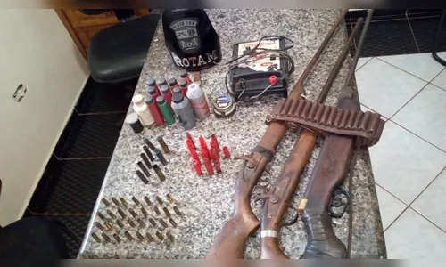   PM prende suspeitos de assalto e apreende armas em Lunardelli