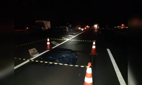 Idoso morre atropelado por dois veículos na BR-376