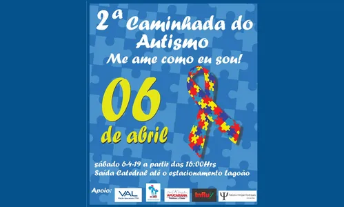 Horário da 2ª Caminhada do Autismo é alterado