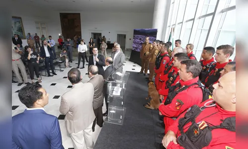 Governador entrega medalhas de mérito a equipes que foram a Brumadinho