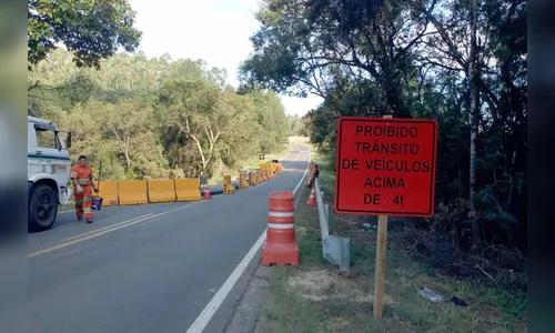 Veículos pesados não podem transitar em trecho da PR-340