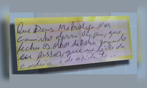   Em bilhete de oração, bandido que transportava 363 kg de maconha, pedia a Deus para fechar os olhos da polícia e o livrar da cadeia