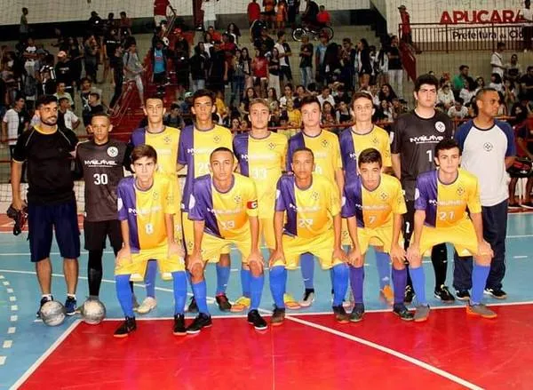 O Colégio Mater Dei foi campeão no futsal masculino A |  Foto: Divulgação