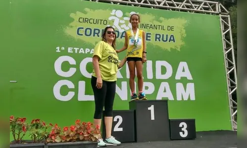 Garota de Apucarana conquista vitória no Circuito Infantil de Curitiba
