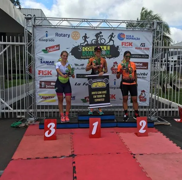 Rosiane Bolonhezi foi campeã do Duathlon Terrestre de Cianorte no último final de semana |  Foto: Divulgação