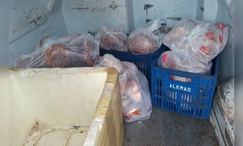 PRE apreende carne transportada em antiga ambulância
