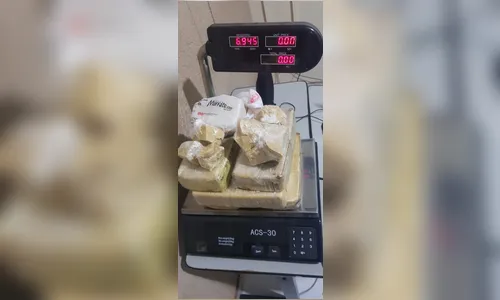 Homem é preso com sete quilos de crack avaliados em R$ 100 mil