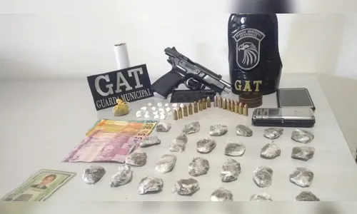 GM apreende arma e drogas numa casa no Jd. Columbia II