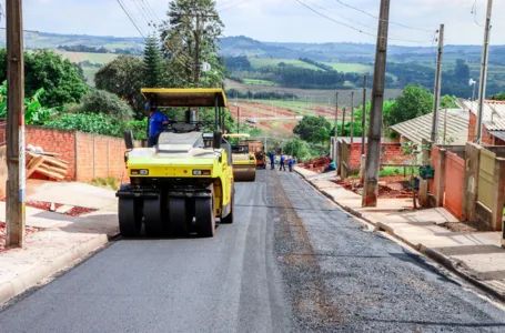 Prefeitura leva asfalto a todas as ruas do Jardim Novo Horizonte