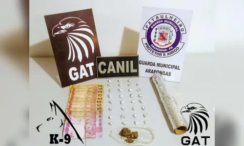 GM prende homem com 31 pedras de crack e buchas de maconha em Arapongas